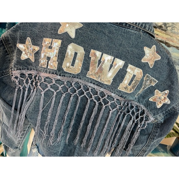 BLUE VELVET Howdy Jean Jacket S M L - Picture 9 of 12